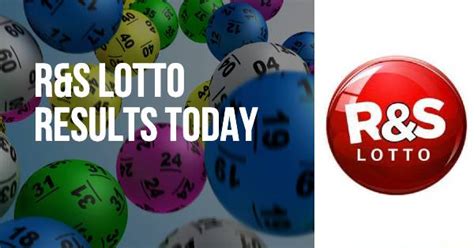 r/s lotto results|R&S lotto LTD .